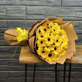 Burdur Çiçekçi Sarı Gerbera Demeti