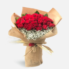  Burdur Çiçek Gönder Büyük Aşk 50 Kırmızı Gül Buketi